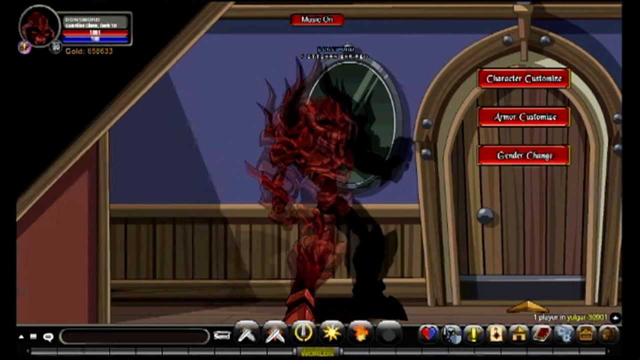 AQWorlds - Getting Sepulchure's Doomknight Armor - YouTube