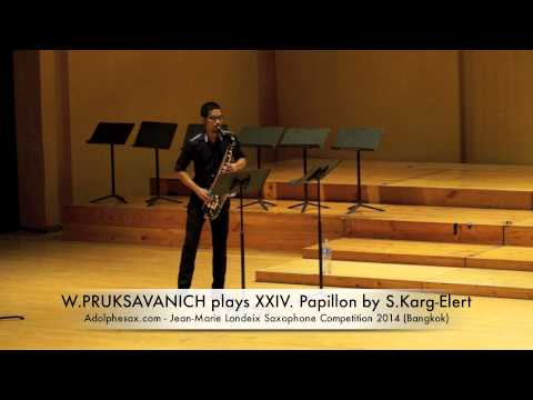 W PRUKSAVANICH plays XXIV Papillon by S Karg Elert