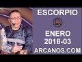 Video Horscopo Semanal ESCORPIO  del 14 al 20 Enero 2018 (Semana 2018-03) (Lectura del Tarot)