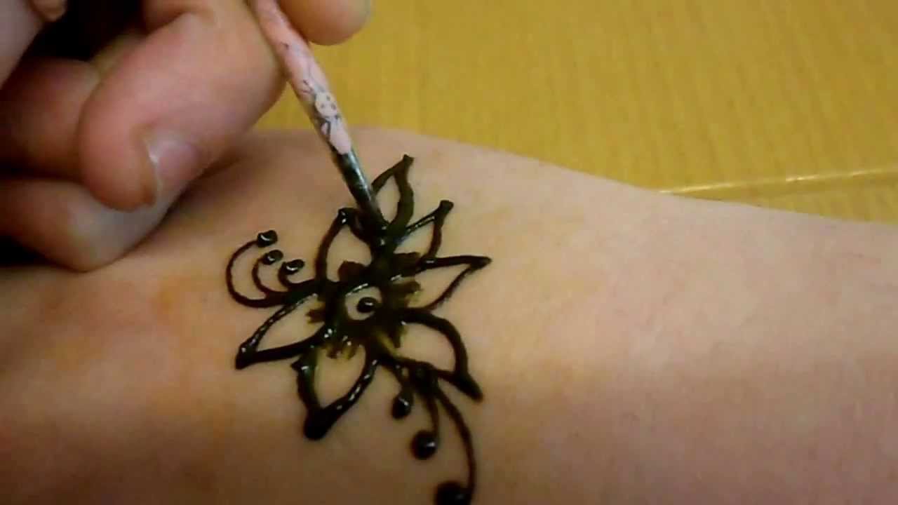 Easy Henna Flower Designs