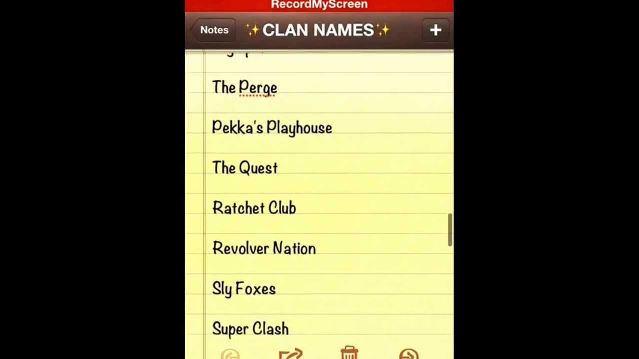 Clash Of Clans- 52 Original Clan Name Ideas - YouTube