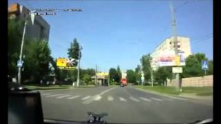 Bicycle vs car in Russia