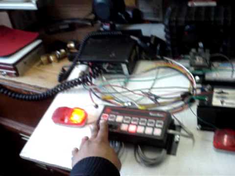 federal signal ss2000 emergency light controll and siren - YouTube