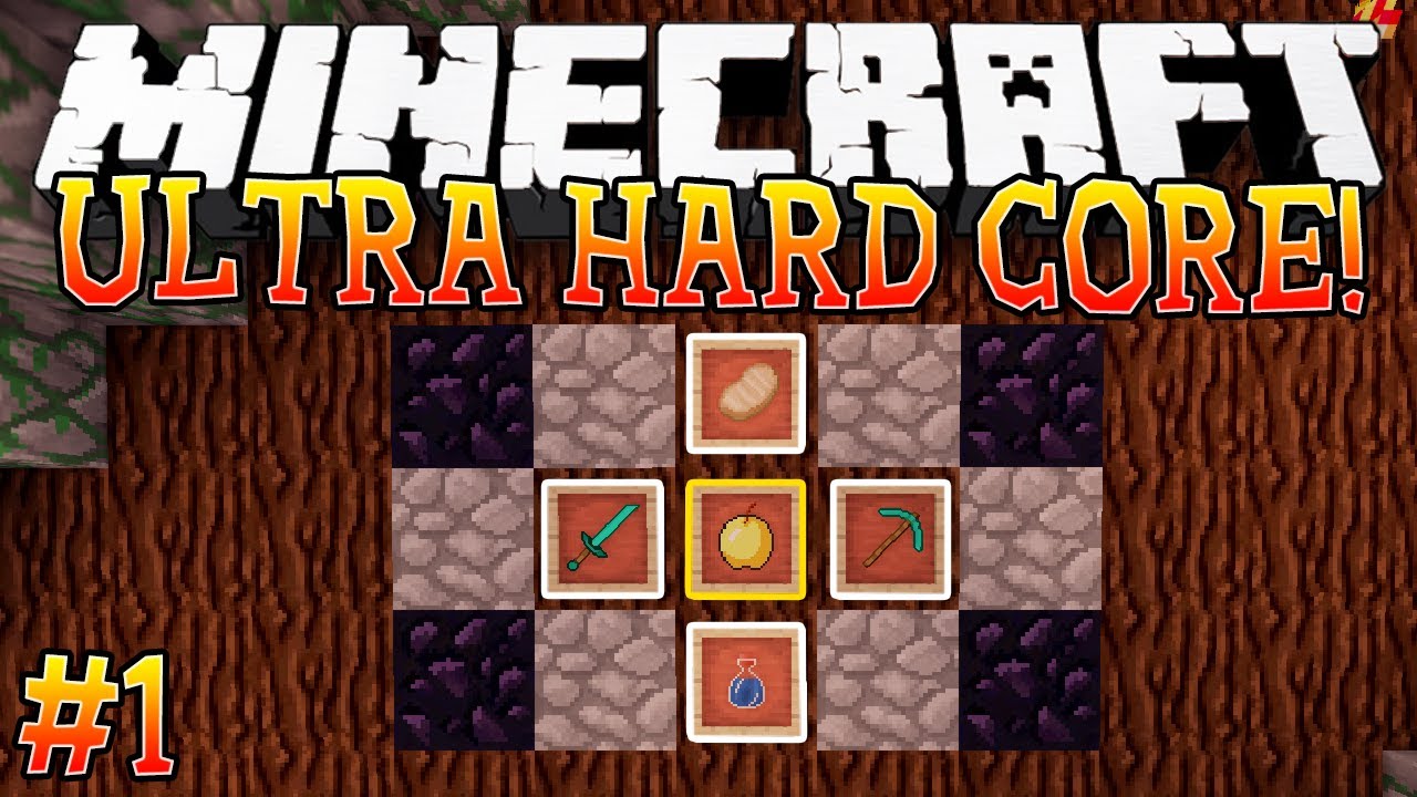 Day One Ultra Hardcore Minecraft Ultra Hardcore Mod Youtube