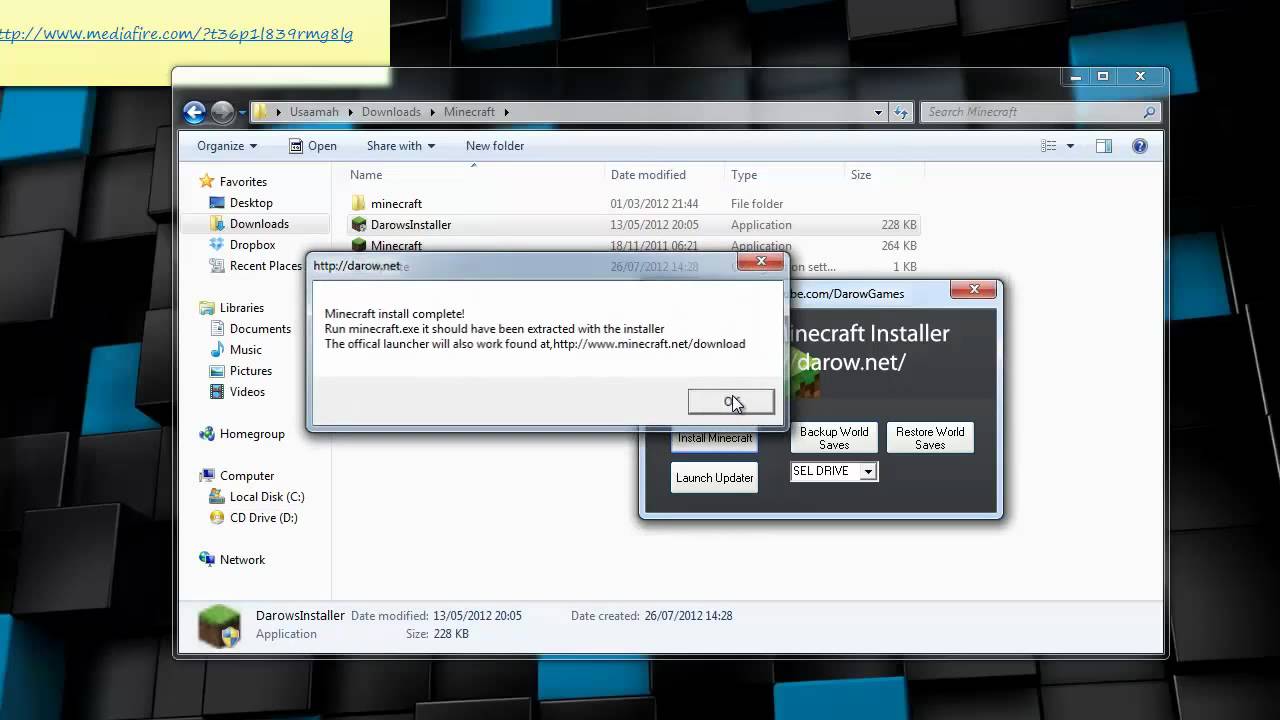 DAROWS MINECRAFT INSTALLER 1.2.5