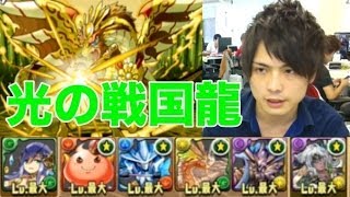 パズドラ【光の戦国龍】地獄級　ガイア×闇メタトロンで攻略