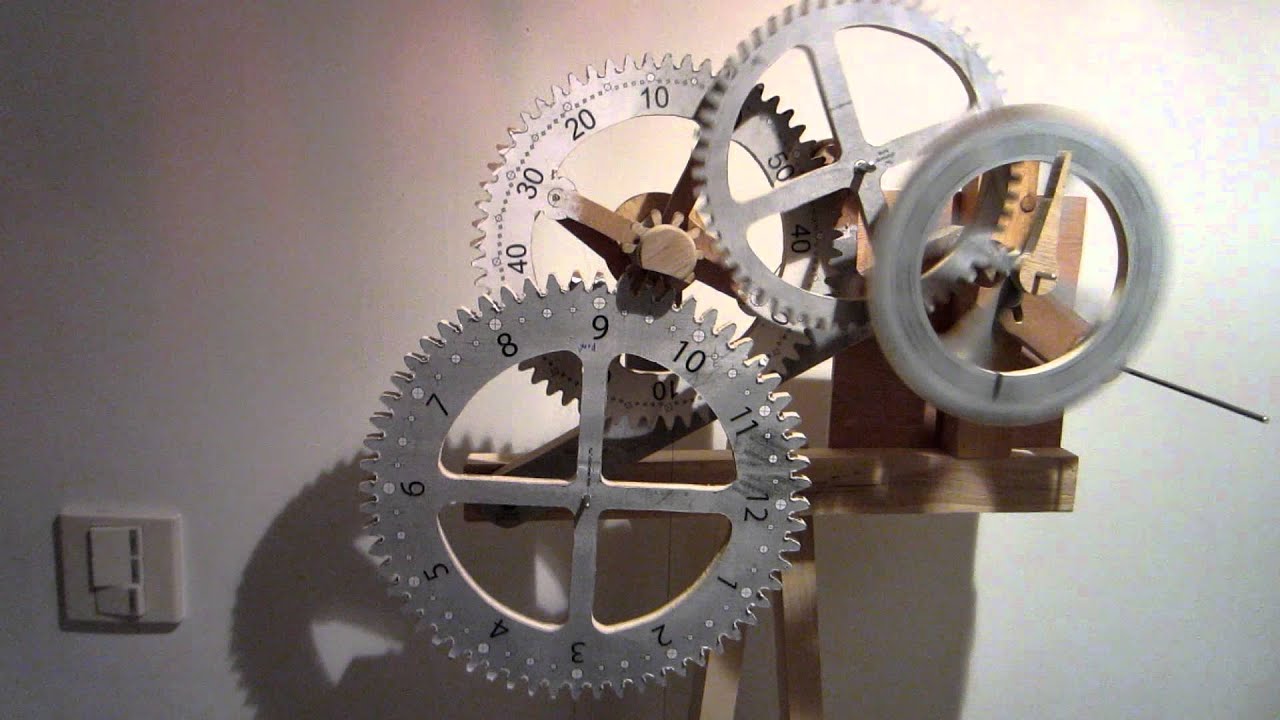 Time is Flying By!!! Wooden scroll saw gear clock project, spin trial 