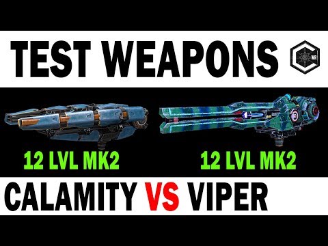 CALAMITY 12 MK2 VS VIPER 12 MK2 WAR ROBOTS WEAPON TEST 9 ROUNDS