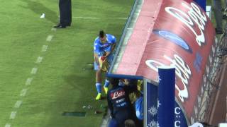 Napoli-Bologna 3-0 25-08-2013 Sostituzione di Hamsik Live in HD dalla Curva B