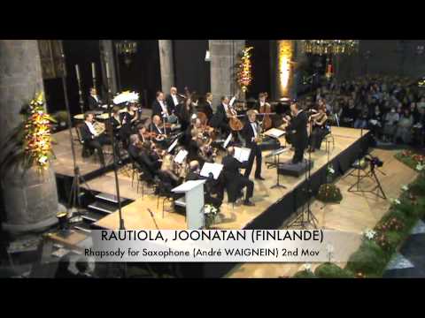 RAUTIOLA, JOONATAN (FINLANDE) Rhapsodie for Saxophone part 2