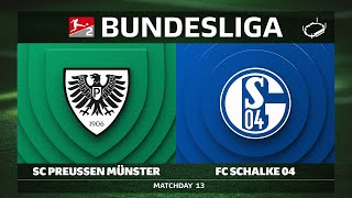 SC Preußen Münster vs. FC Schalke 04 | Matchday 13 — Bundesliga 2 2025/26