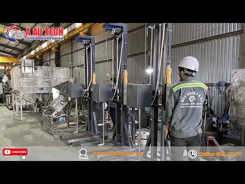 Máy khuấy phân bón 200 lít nâng điện