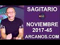 Video Horscopo Semanal SAGITARIO  del 5 al 11 Noviembre 2017 (Semana 2017-45) (Lectura del Tarot)