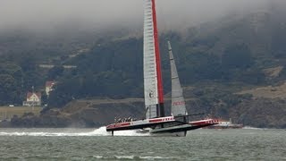 Louis Vuitton Cup: Round Robin 4-2: Artemis Racing (forfeit) vs Luna Rossa Challenge, 25 July 2013