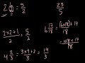 Mixed numbers and improper fractions