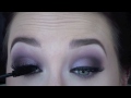 Purple eyeshadow makeup tutorial - from day to night