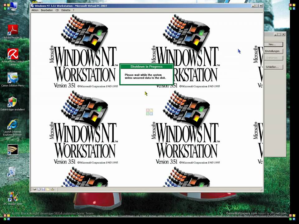 Windows NT 3.51 Workstation and Server IN Virtual PC 2007 - YouTube