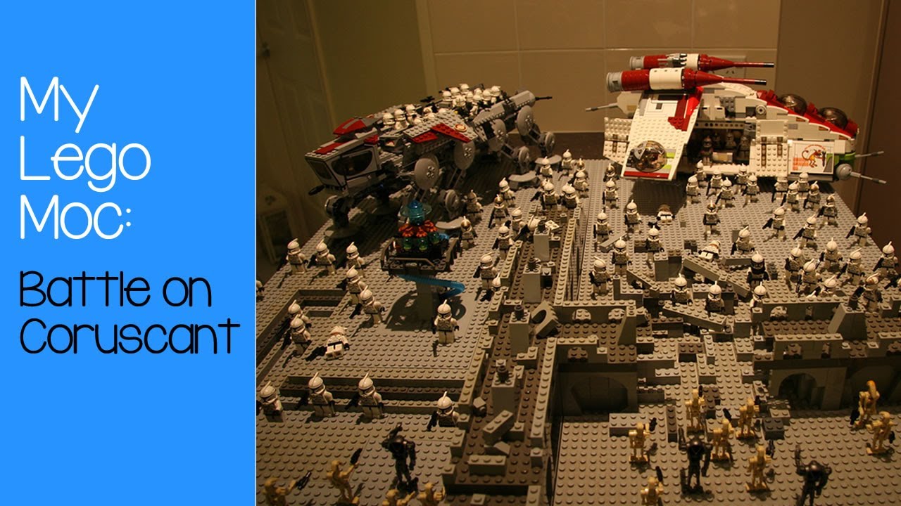 My Lego Star Wars Moc: Battle on Coruscant - YouTube