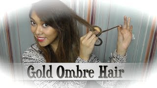 One-Night-Hair: Goldenes Festtags Ombre Hair