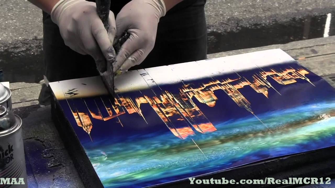 Amazing Talent New York City Spray Paint Art YouTube