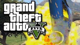 GTA 5 - Epic Mt. Chiliad Jump and a Facepalming Finish! (GTA 5 Custom Races and Funny Moments!)