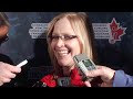 2012 Scotties Tournament of Hearts Draw 1 Media Scrum