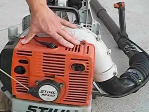 Stihl BR420C professional backpack lawn & leaf blower - YouTube