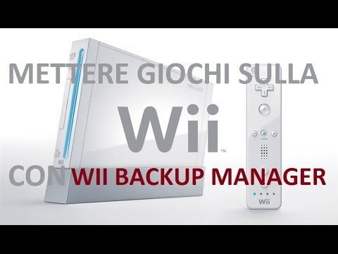 ... caricare giochi sulla WII modificata con WII Backup Manager - YouTube