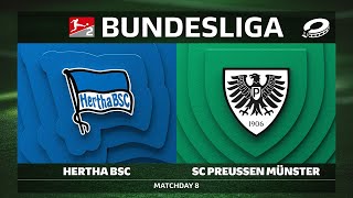 Hertha BSC vs. SC Preußen Münster | Matchday 8 — Bundesliga 2 2025/26