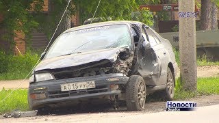 Разбилась Тойота на Боровой в Бердске