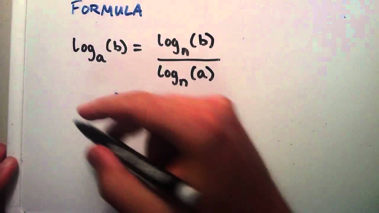 How to Solve Logarithms by Using the Change of Base Formula