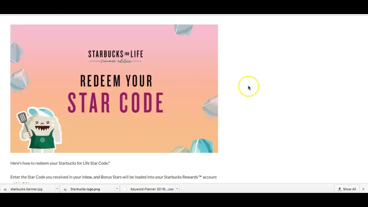 Can T Enter Starbucks Star Code