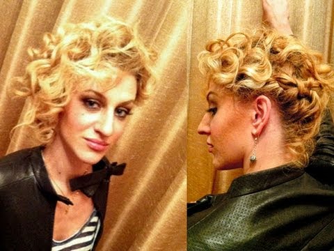 Прически на короткие волосы на одну сторону с кудрями на Прически на короткие волосы на одну сторону с кудрями на
