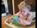 Funny Baby in highchair