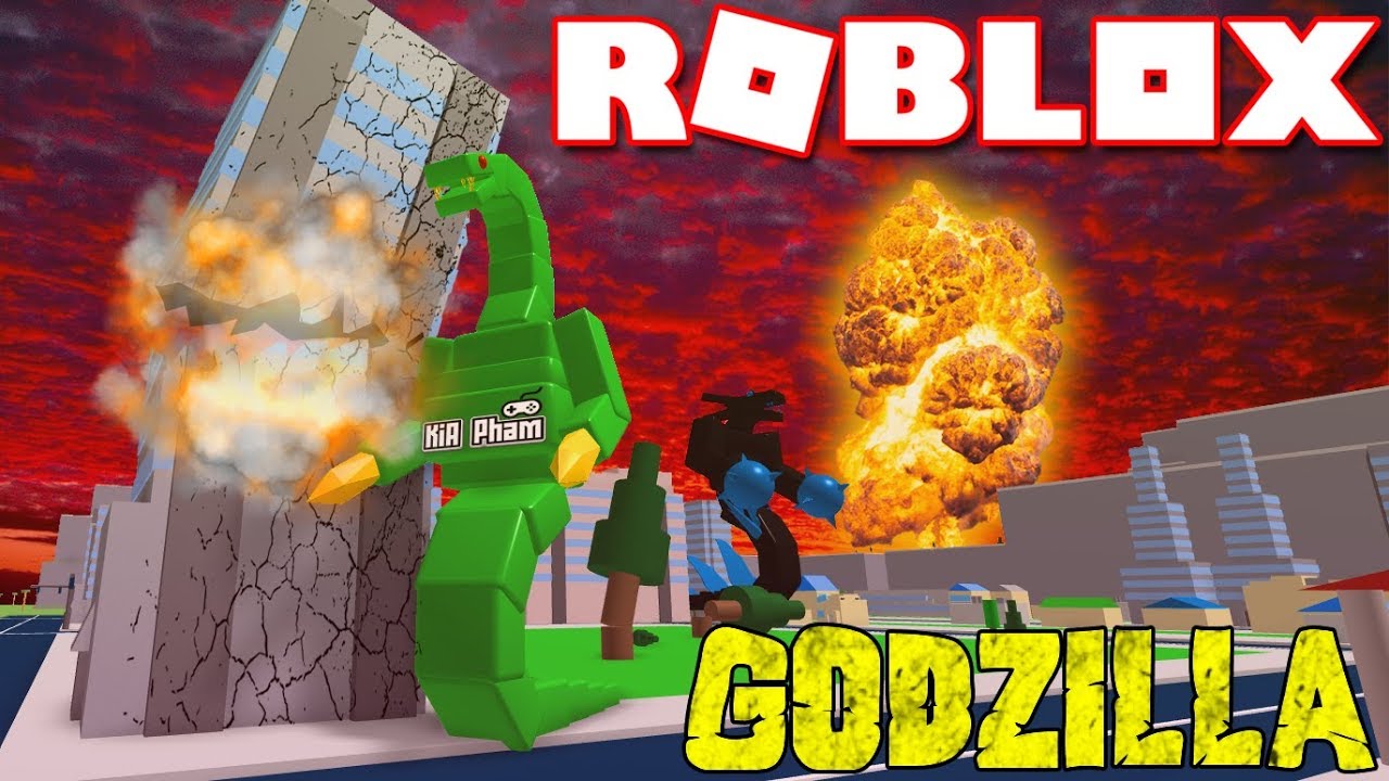 Roblox đại Tiệc Quai Vật Khổng Lồ Quẩy Banh Thanh Phố Godzilla