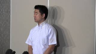 2013.8.28 橋下徹　大阪市長　登庁時　ぶらさがり取材