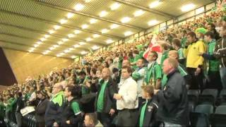 Northern Ireland fans  singing