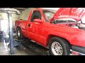 Red truck lays down 1000hp ++