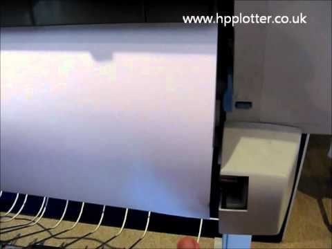 Designjet 430/450/488 Series - Loading paper/media roll on your printer