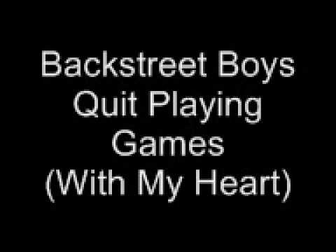 back street boys video quit playing games with my heart