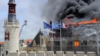 Incendie de l'hotel de ville de La Rochelle