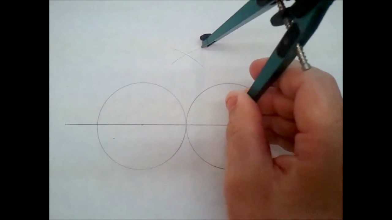 Drawing an oval with a compass and no string (very simple) - YouTube