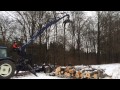 Rückewagen mit Kran