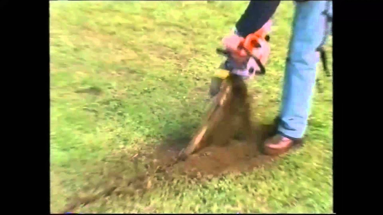 Mini Power Trencher by Terrasaw - YouTube