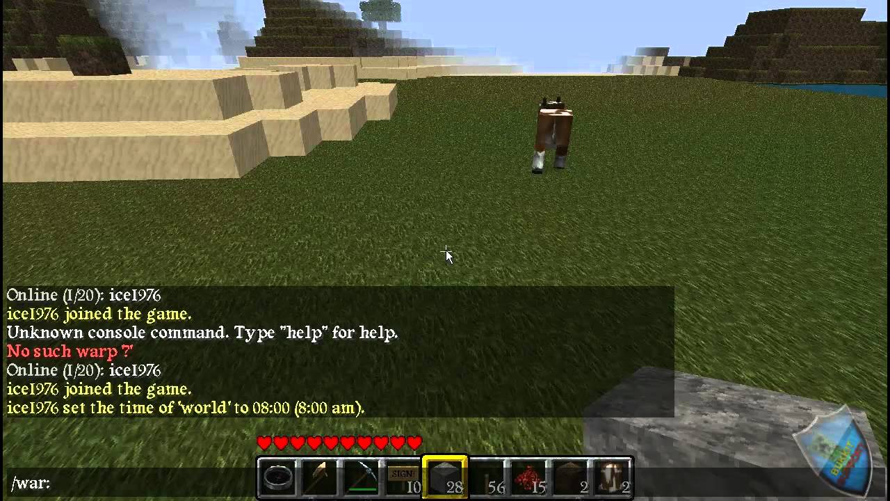 Minecraft bukkit server 1.7.3 Tutorial Plugin My Warp by BukkitSupport ...