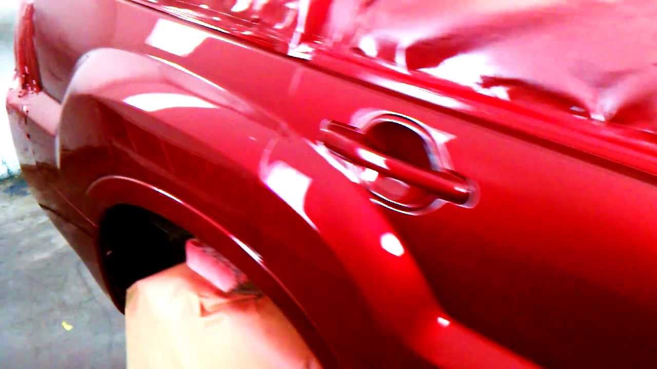 metallic candy apple red paint