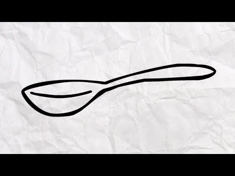 How To Draw A Spoon - YouTube