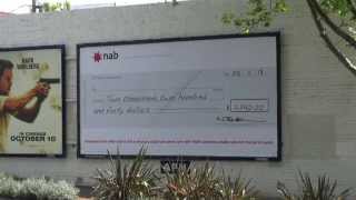 NAB Giant Cheques