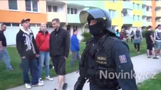 Sestřih protiromských demonstrací Č.Budejovice