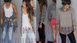 5 Formas de combinar el estampado tartán